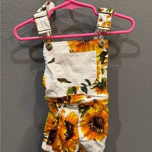 Sunflower Delight Kids Overalls